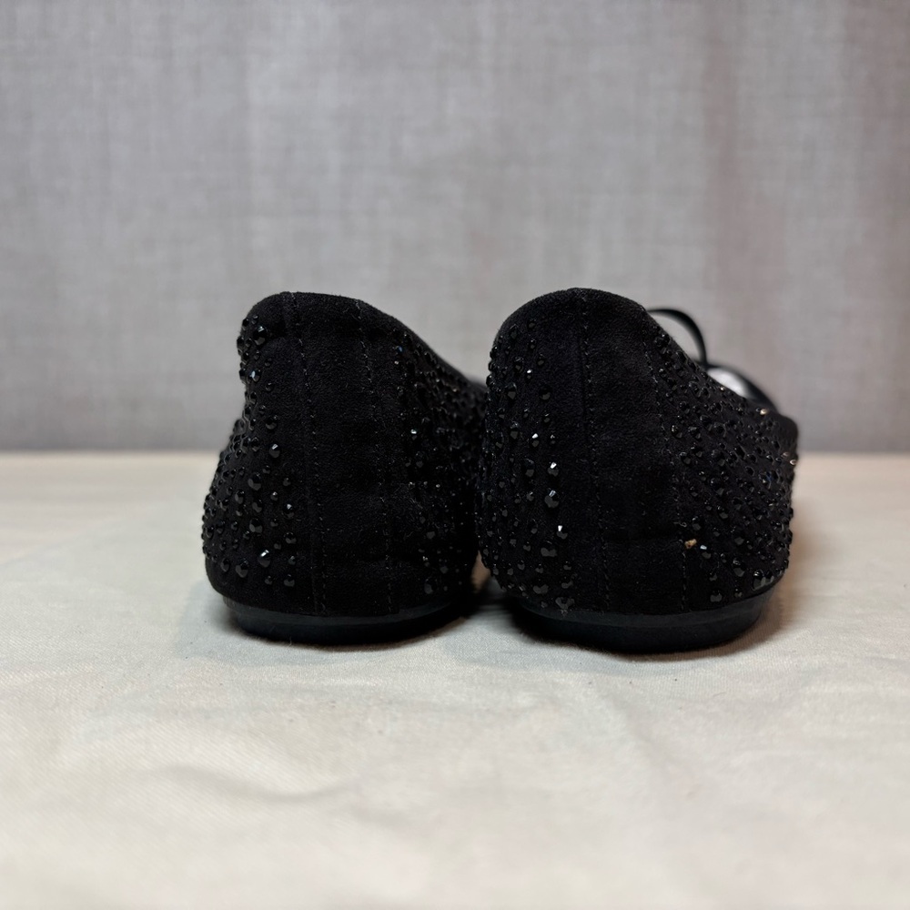 MIA black rhinestone ballet flat shoes parties dress up formal. NWT in box. 8.5 - Picture 3 of 12